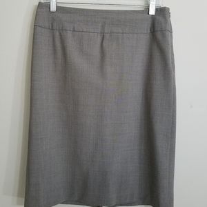 Banana Republic Stretch Gray Career Skirt
